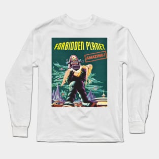 Vintage Forbidden Planet Poster (1956) Long Sleeve T-Shirt